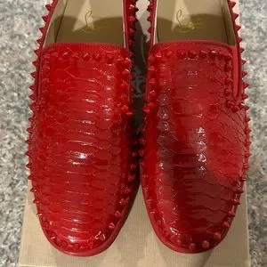 COPY - AUTH NEW MEN CHRISTIAN LOUBOUTIN PIK BOAT SPIKE PYTHON CRYSTAL EU 41 USA… Christian Louboutin | Shoes | Copy Auth New Men Christian  main image 2